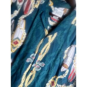 Vintage 90s  Diamond Head Sportswear Hawaiian Shirt M Surf USA Surfboards Retro